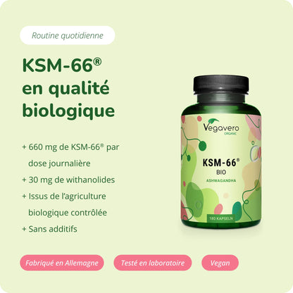 Ashwagandha KSM-66 Extrait Gélules Bio