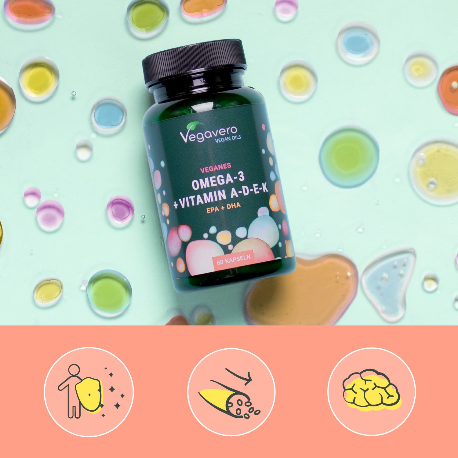 Omega 3 + ADEK Huile Gélules