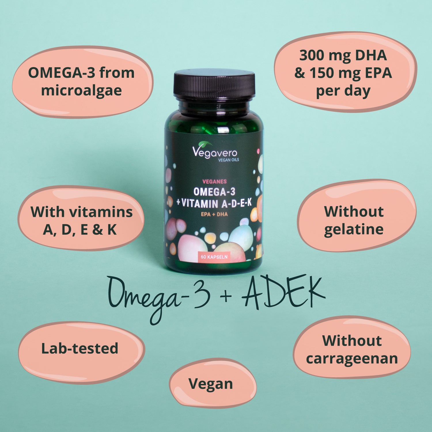 Omega 3 + ADEK Huile Gélules