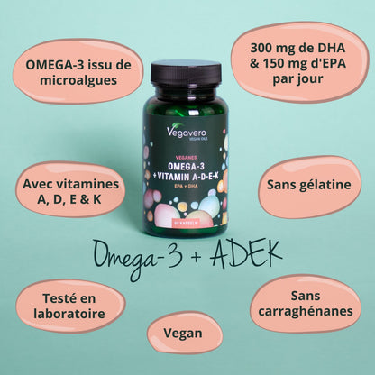 Omega 3 + ADEK Huile Gélules