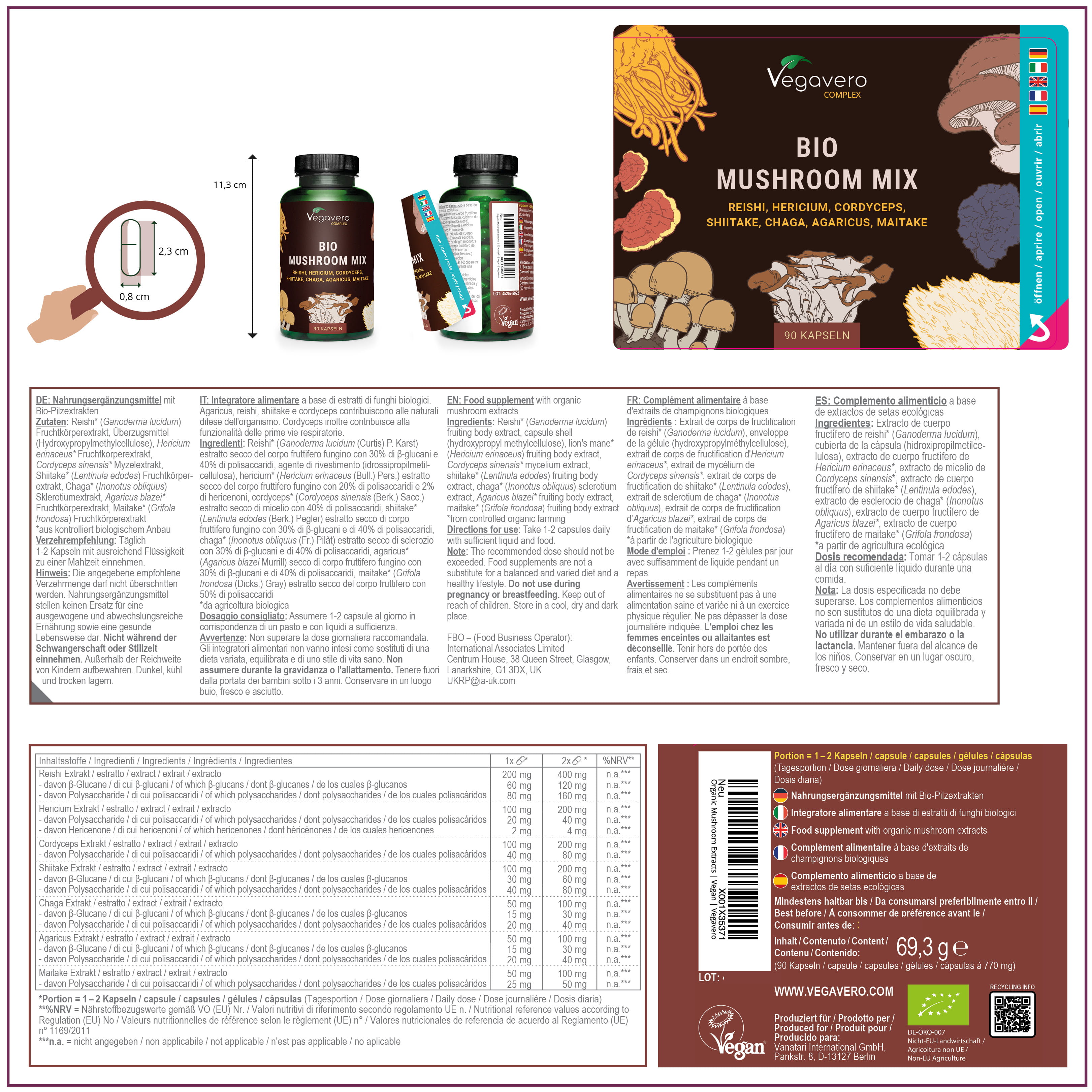 Mushroom Complex Gélules Bio