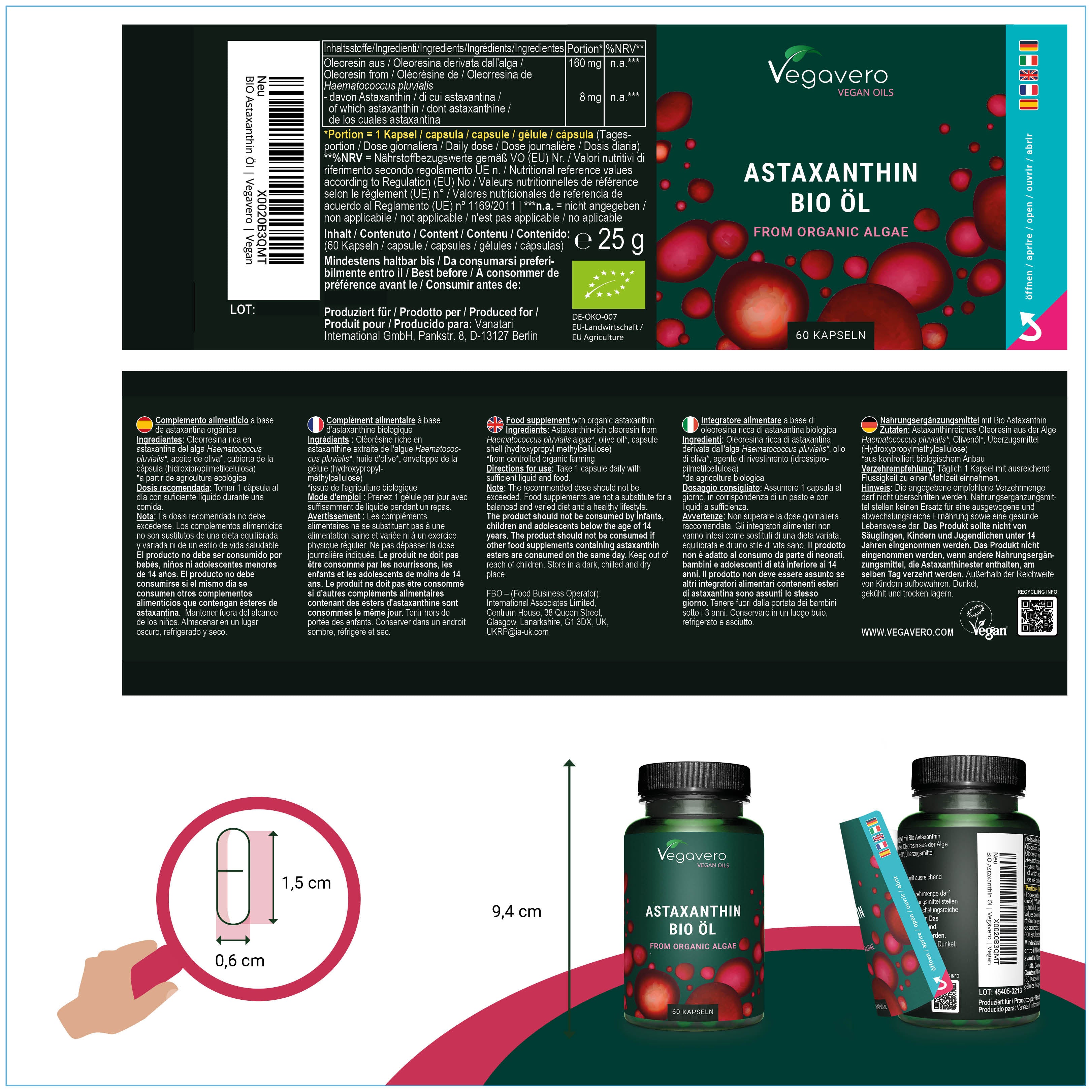 Astaxanthine Huile Gélules Bio