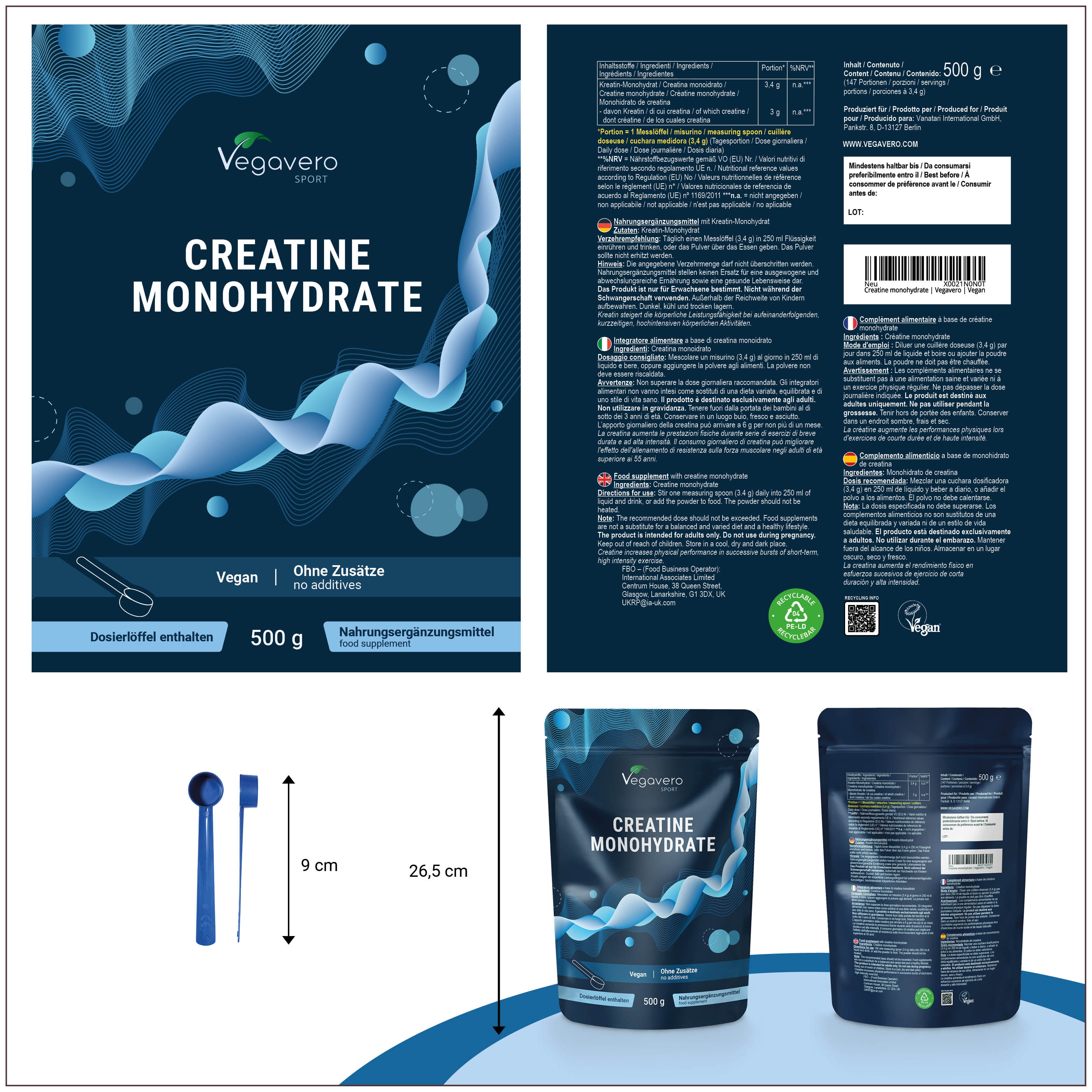 Créatine Monohydrate en Poudre