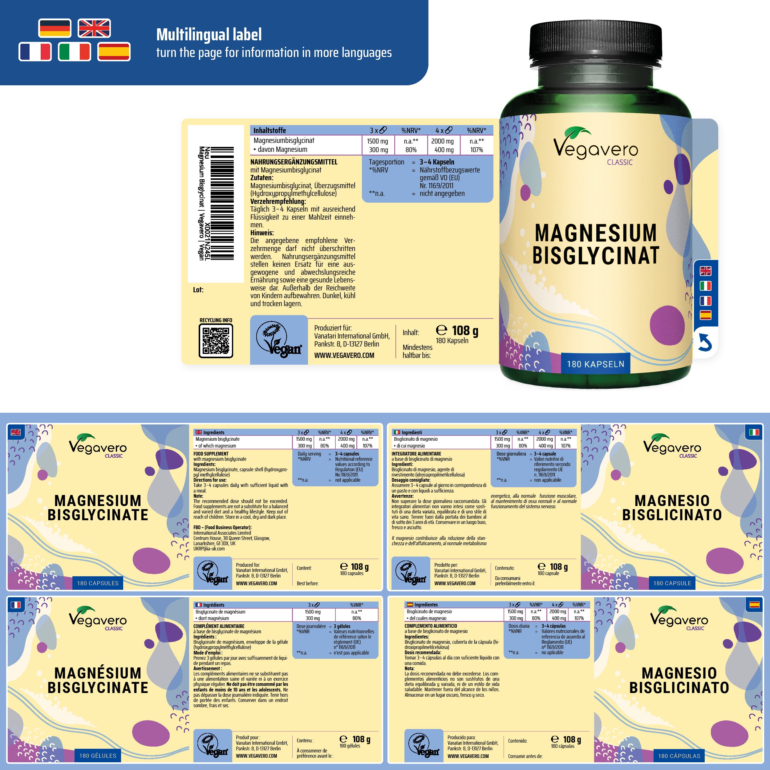 Magnésium Bisglycinate Gélules
