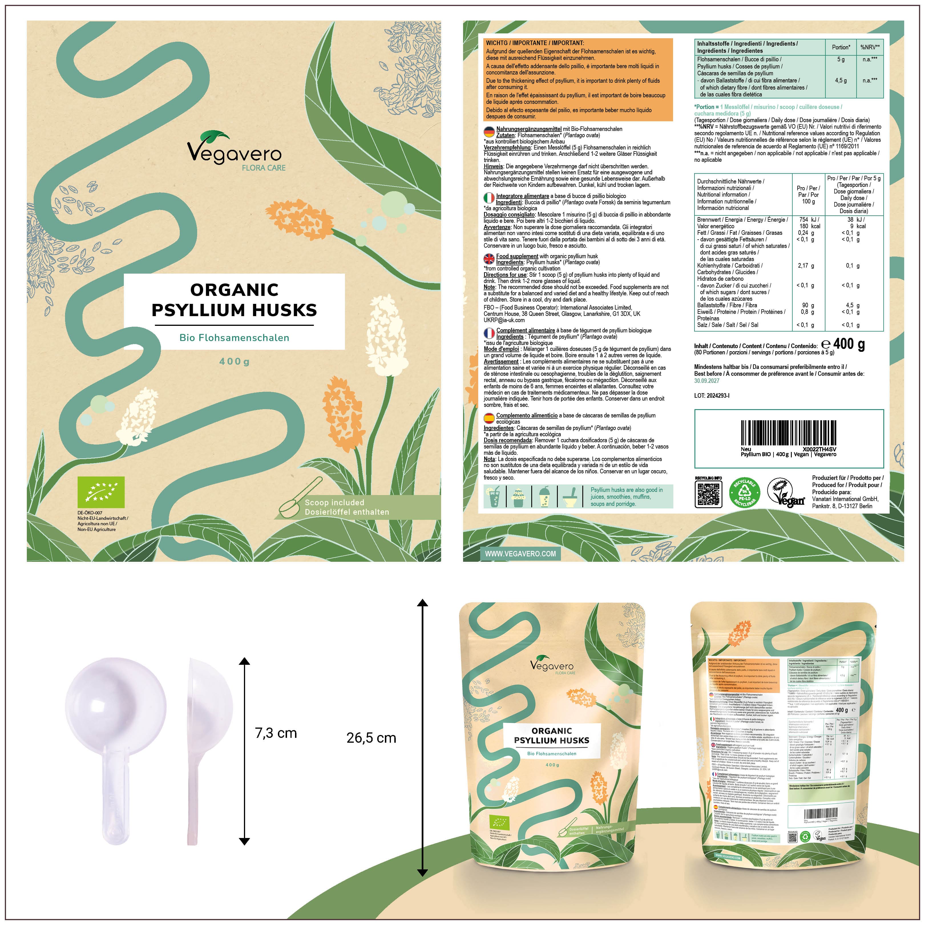 Cosse de Psyllium Bio