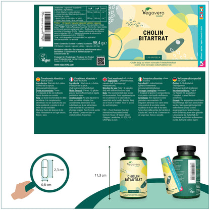 Choline Bitartrate Gélules