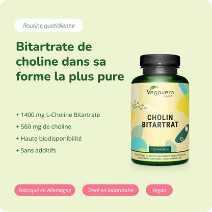 Choline Bitartrate Gélules