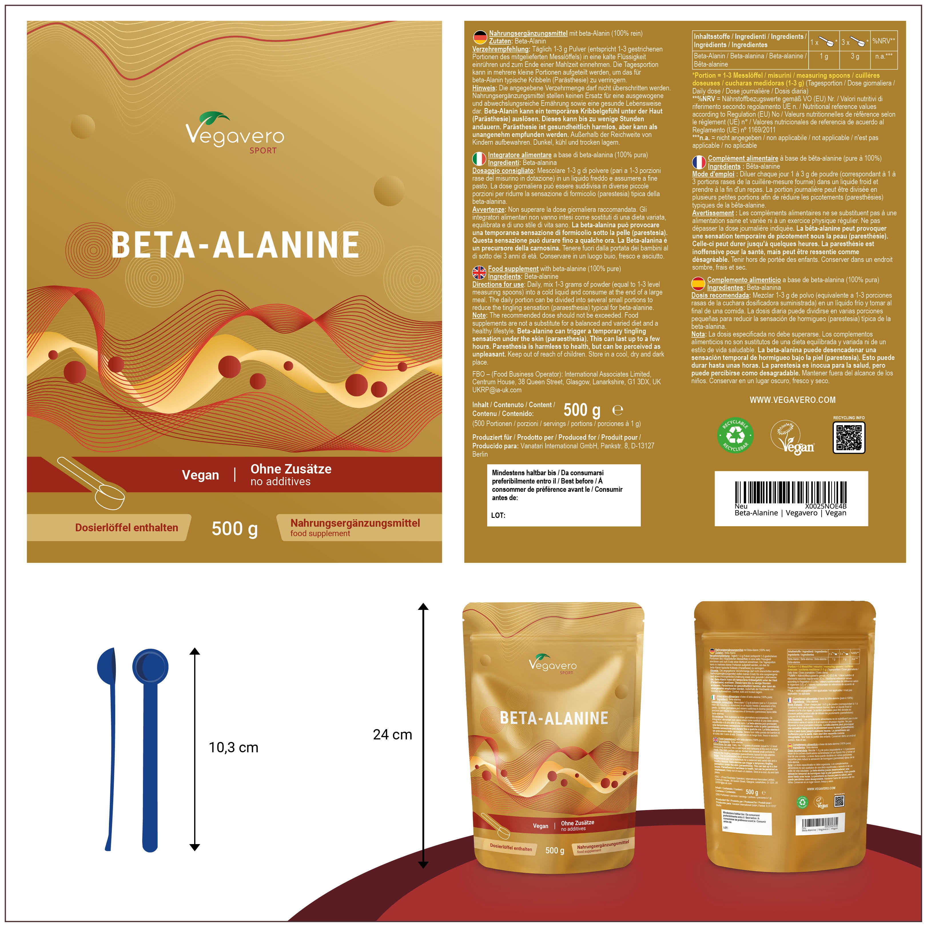 Beta‑Alanine en Poudre