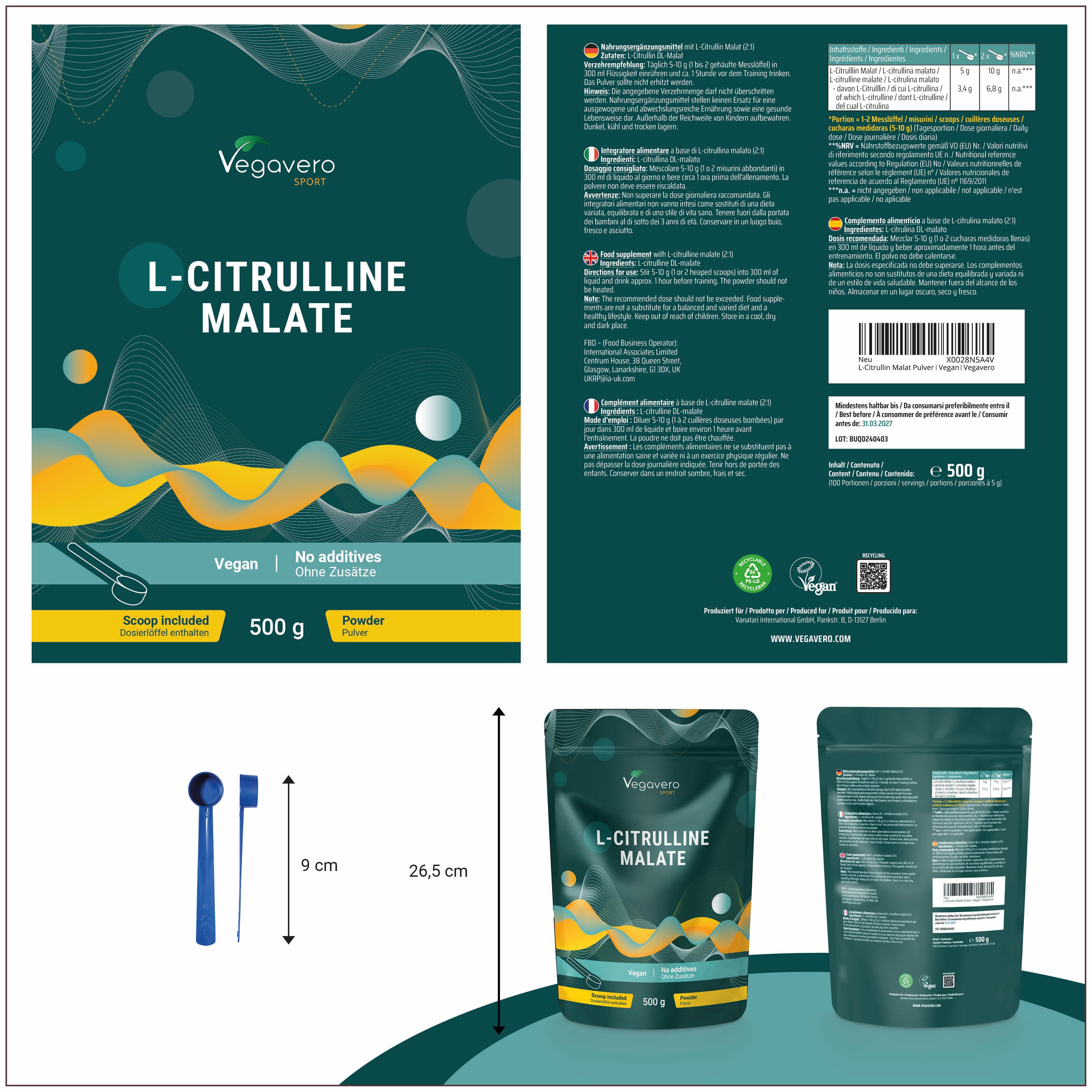 L-Citrulline Malate en Poudre