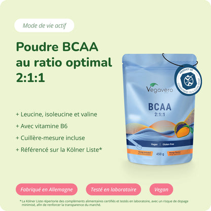 BCAA en Poudre Mangue