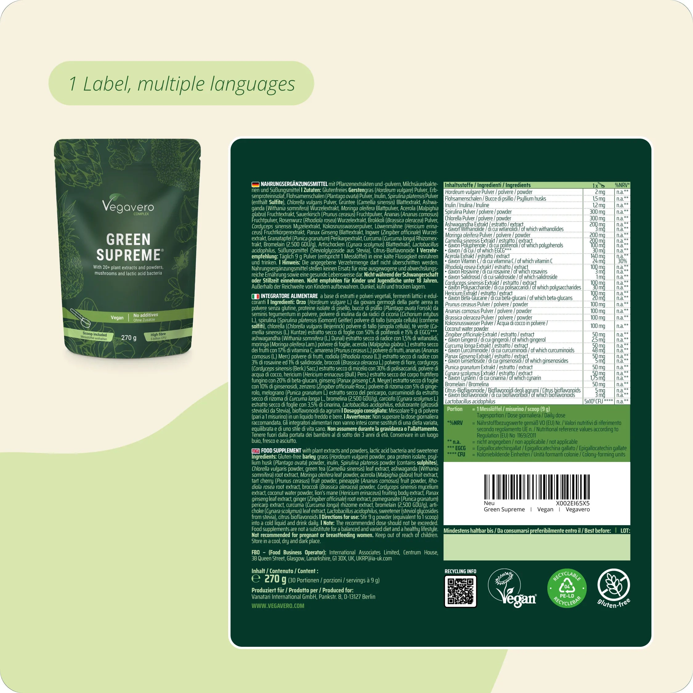 Green Supreme Complex en Poudre
