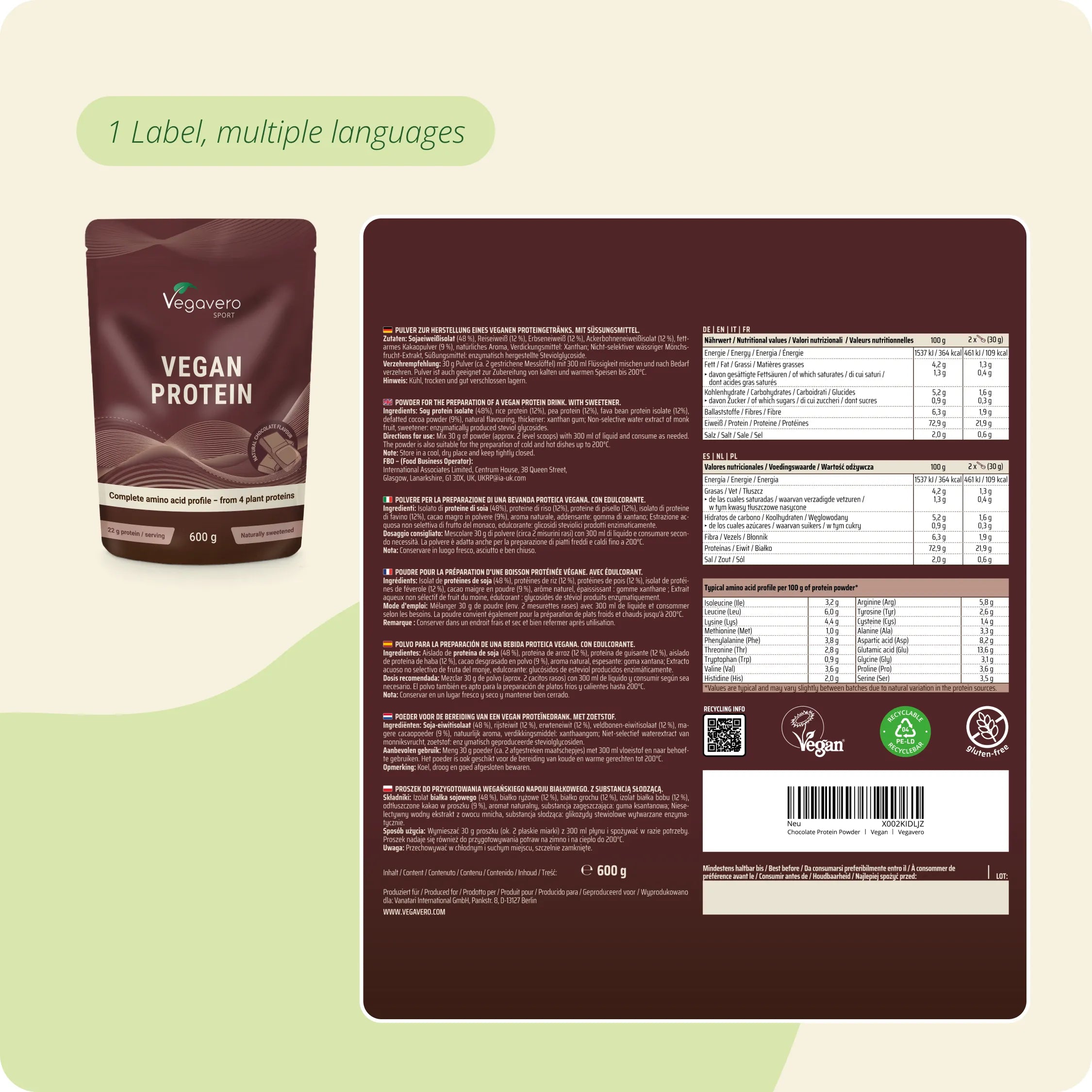 Poudre de Protéine Chocolat