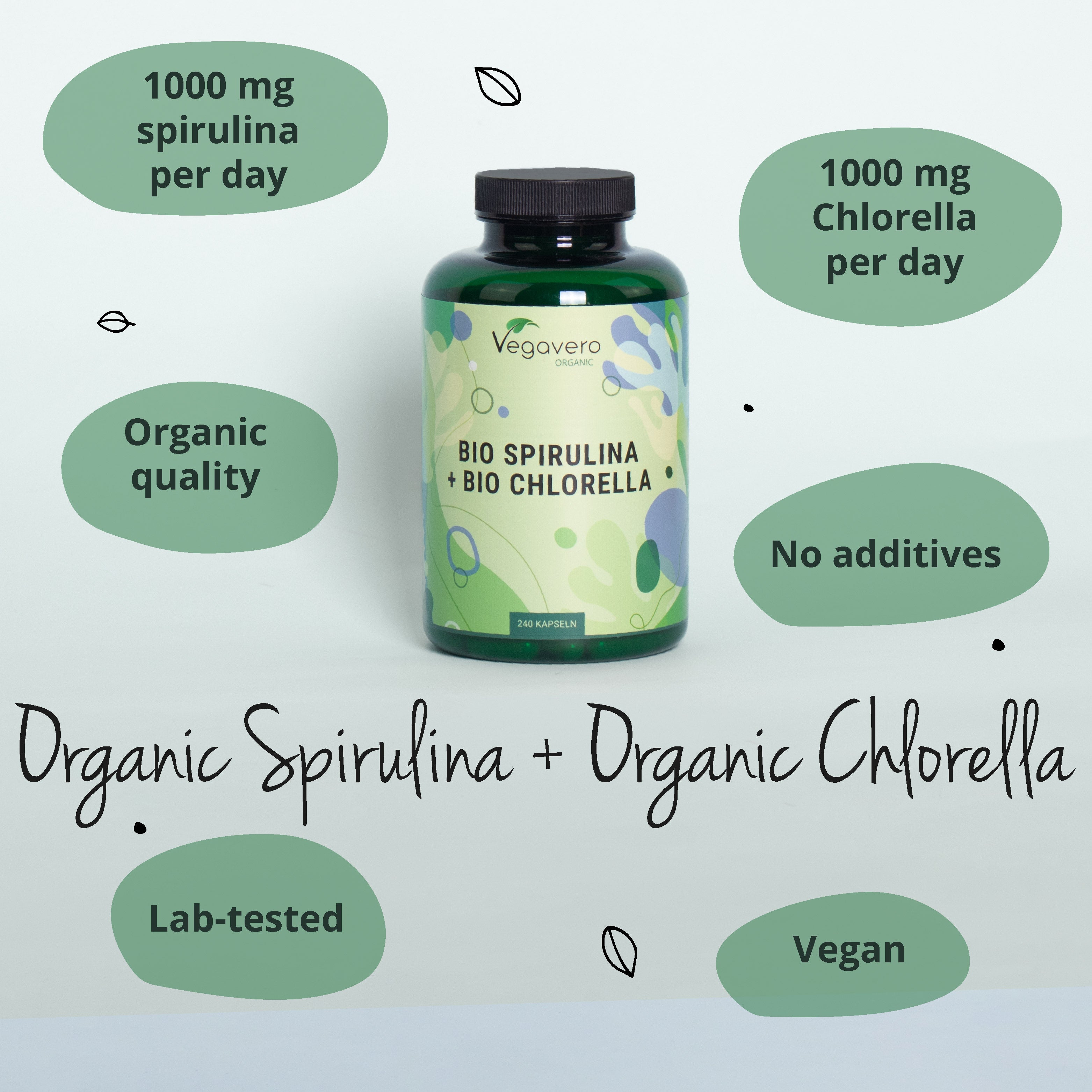 Spiruline + Chlorella Gélules Bio