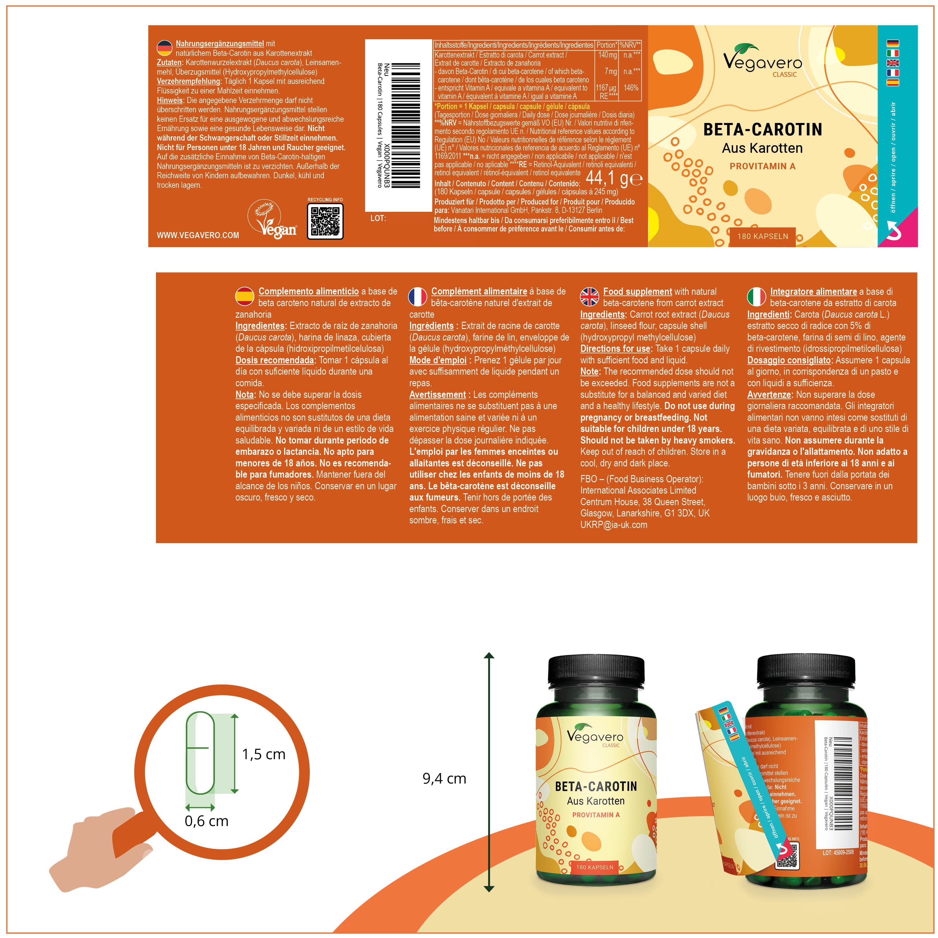 Beta‑Carotene Gélules